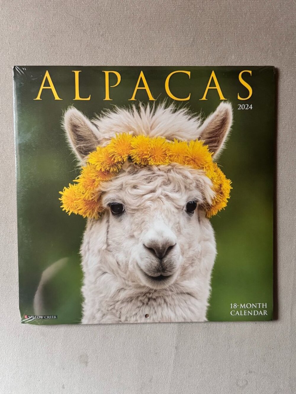 ALPACAS 2024 Calendar - Brand New Sealed - Great for Framing + Scrap Booking